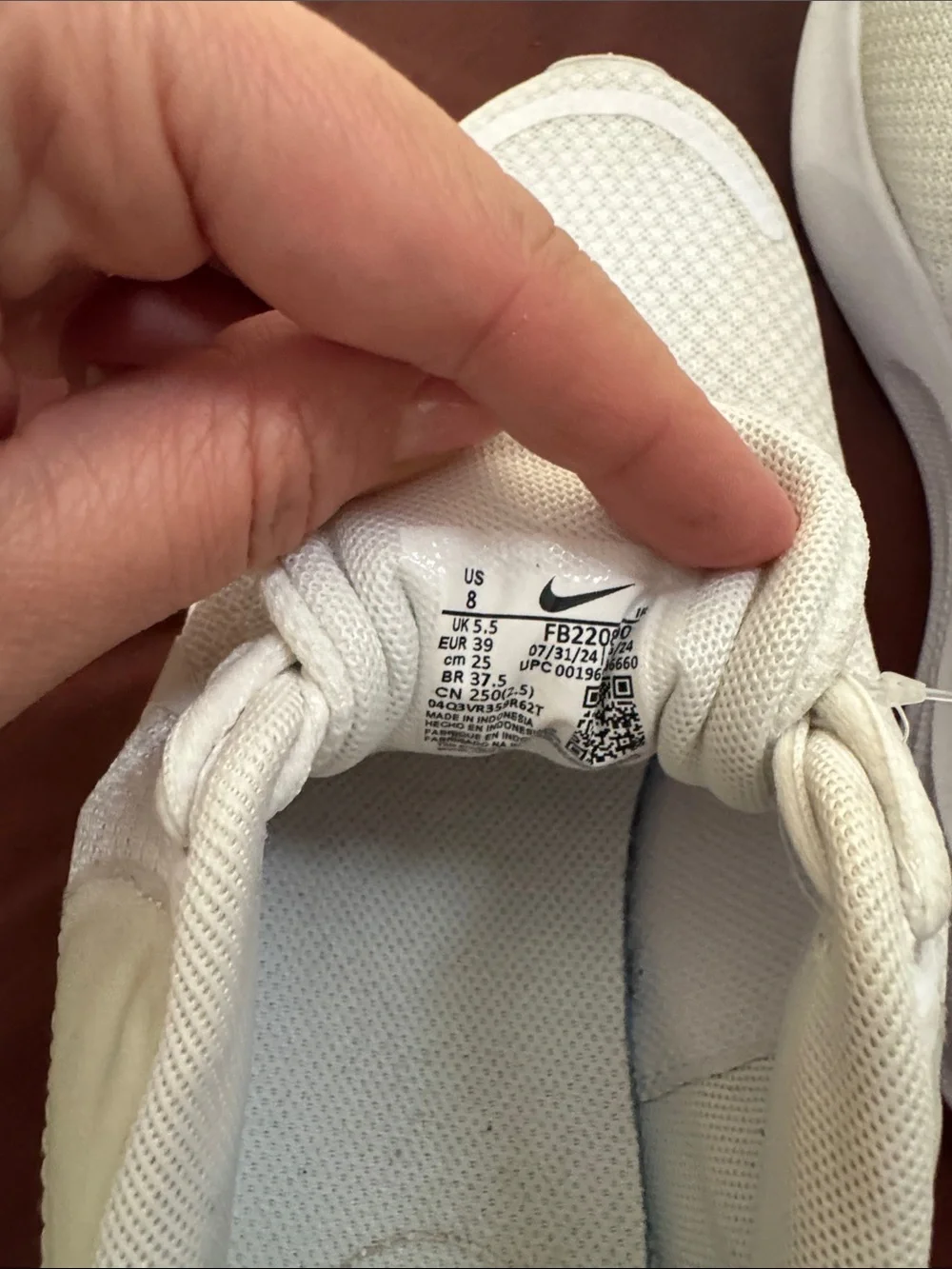 Nike Women’s All-White Mesh Running Shoes